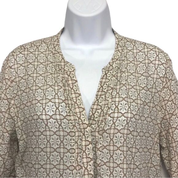 Artisan Ditsy Floral Boho Tunic Top - Picture 4 of 11